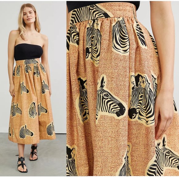 Anthropologie Dresses & Skirts - Anthropologie SIKA A-Line Midi Skirt size 6 new with tag
